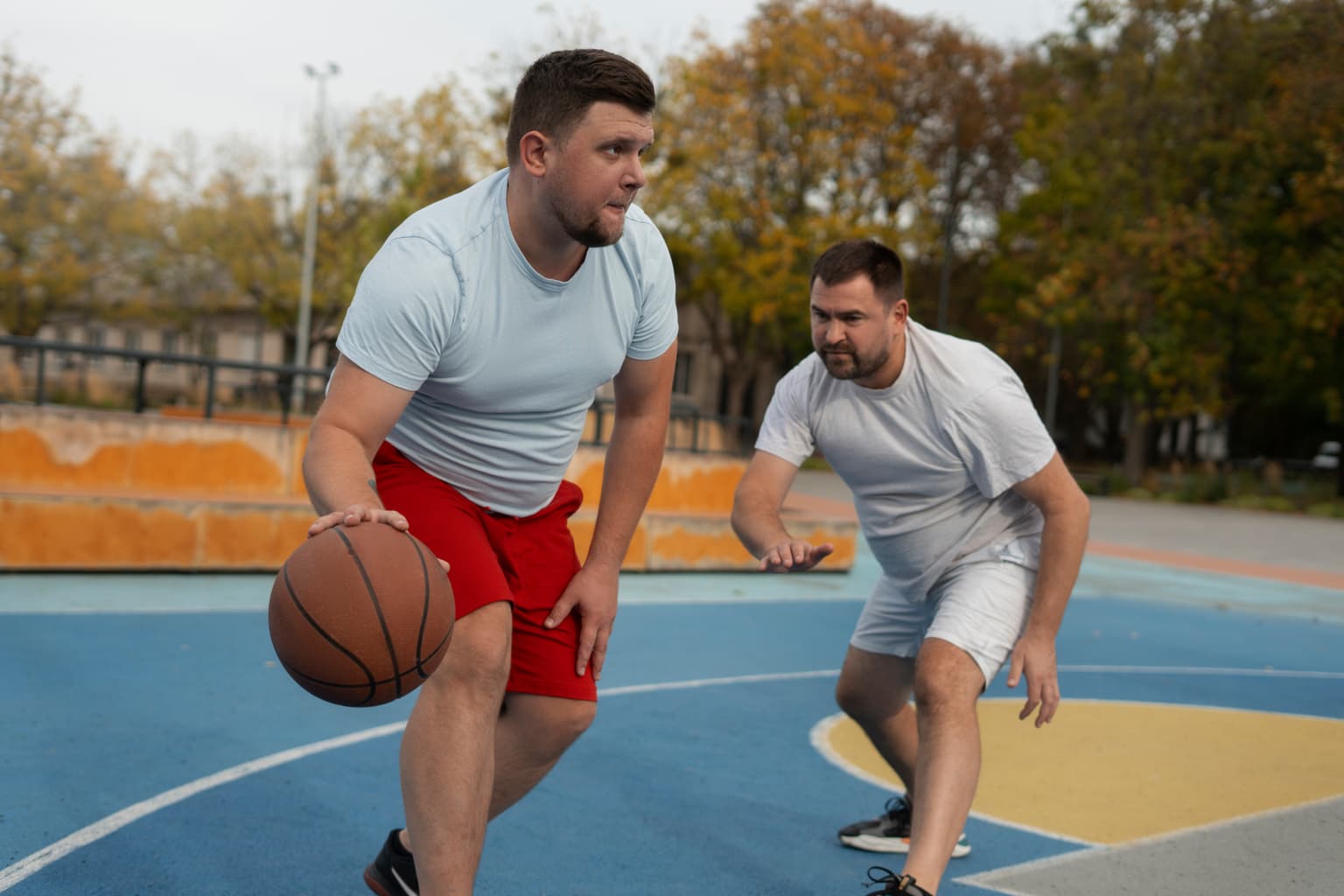 Playing a sport with clear vision after advanced lens treatment
