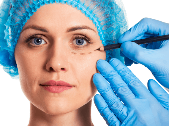 Lower blepharoplasty eyelid surgery
