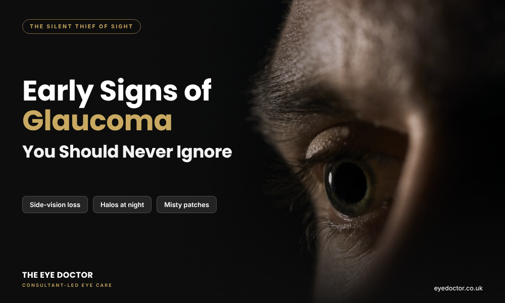 Early signs of glaucoma shown as patchy loss of peripheral vision